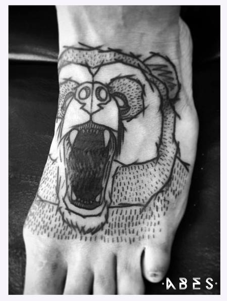 Tattoos - bear foot - 114955